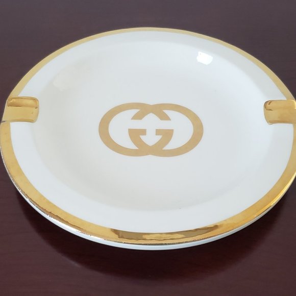 Gucci Other - Gucci ashtray 1970's white gold logo